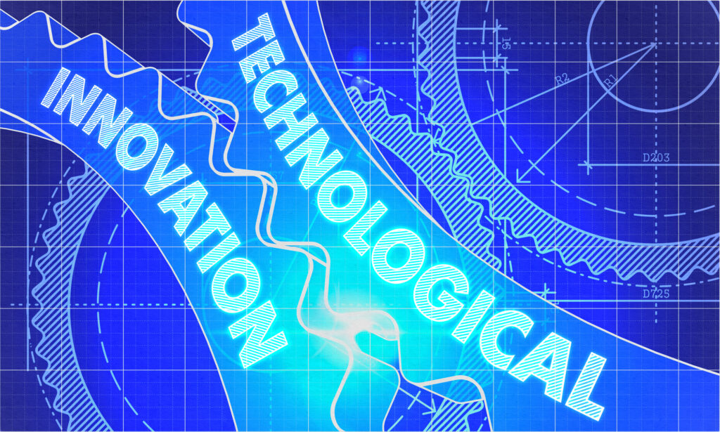 Depositphotos - Petróleo y Energía Technological Innovation on the Cogwheels Blueprint Style Depositphotos