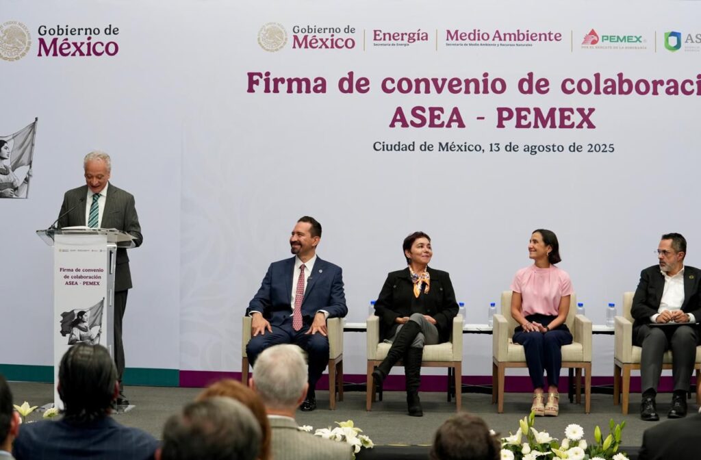Secretaria de Energia https://www.gob.mx/sener/articulos/asea-y-pemex-firman-convenio-de-colaboracion-para-fortalecer-proteccion-ambiental-405431 - Petróleo y Energía Secretaria de Energia https://www.gob.mx/sener/articulos/asea-y-pemex-firman-convenio-de-colaboracion-para-fortalecer-proteccion-ambiental-405431