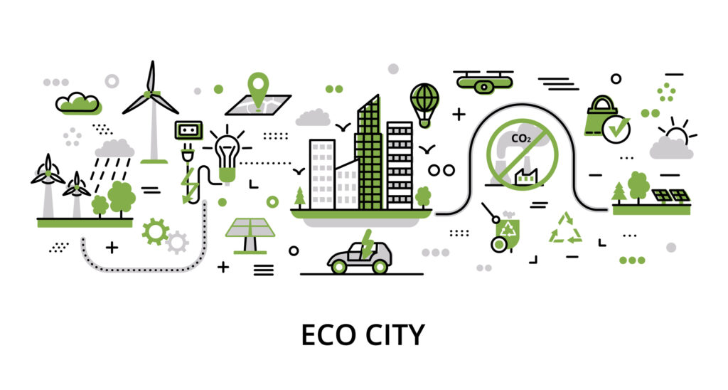 Depositphotos - Petróleo y Energía Depositphotos greenery Eco City concept