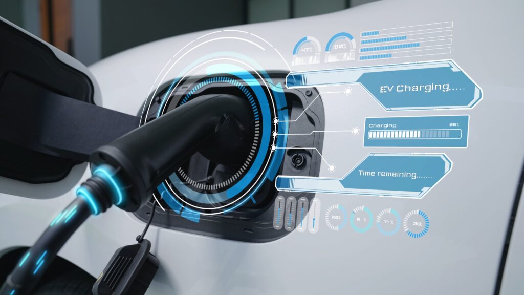 Depositphotos - Petróleo y Energía EV charger electric car, Depositphotos